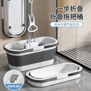 净吸水大号胶棉S拖地神器拖头墩 免手洗海绵拖把家用一拖2023新款