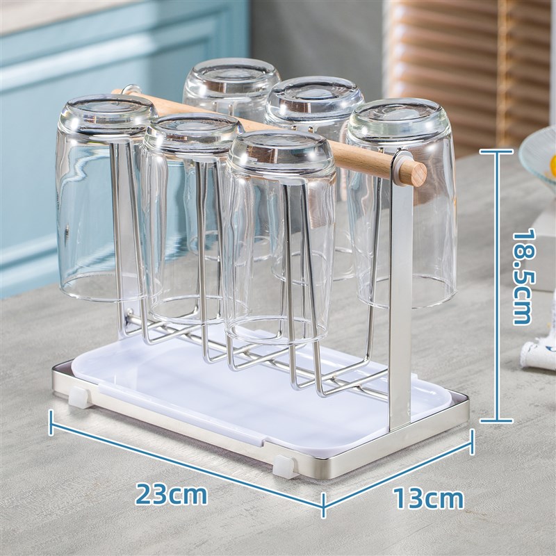 轻奢杯架沥d水收纳置物架倒挂家用沥水架架子水杯厨房茶杯玻璃家