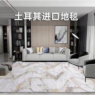 客厅地毯客厅丙纶卧室书房现代轻奢加厚床边茶几家用地垫样板间