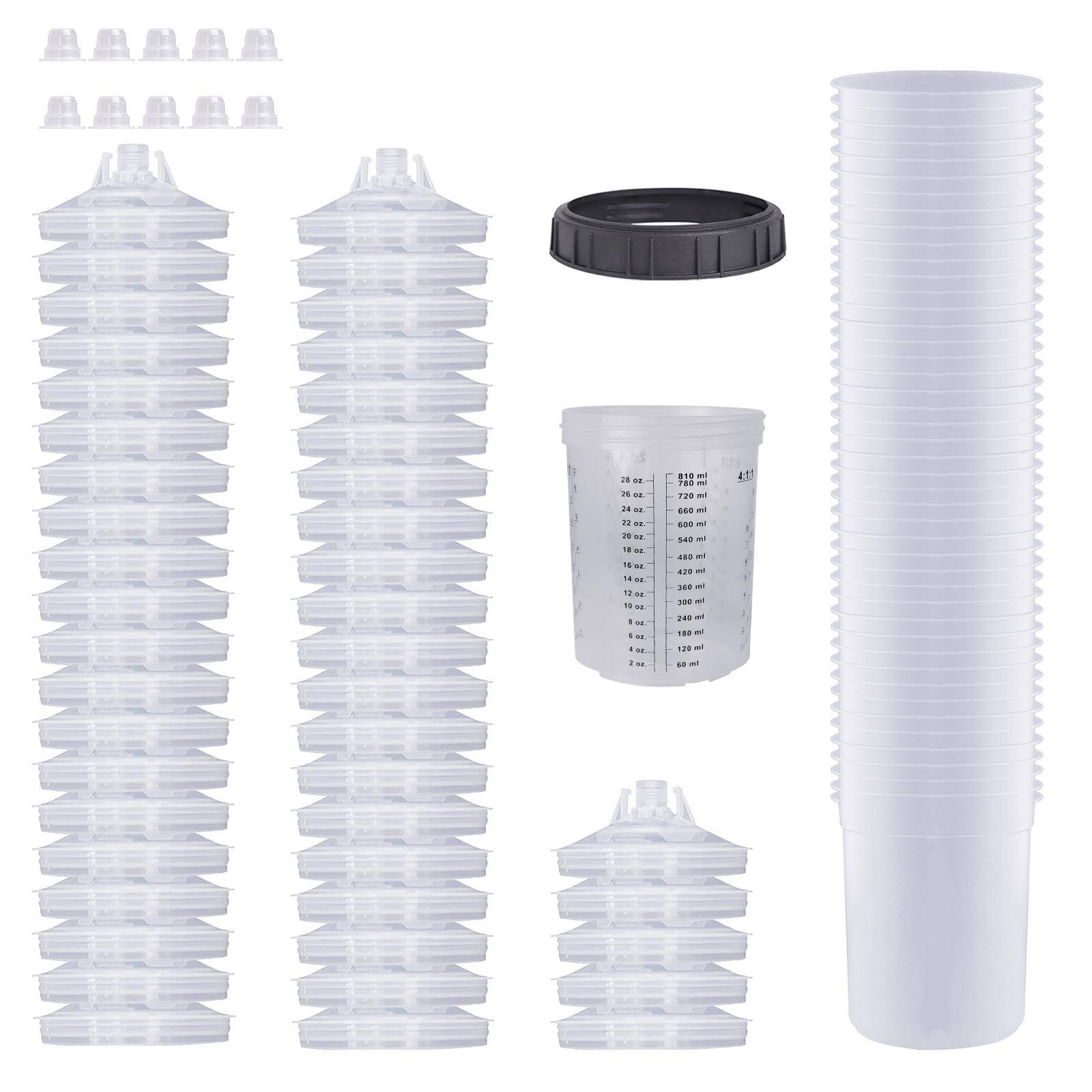 热销气动喷漆枪免洗壶一次性漆壶160/400/600/810ml喷枪通用