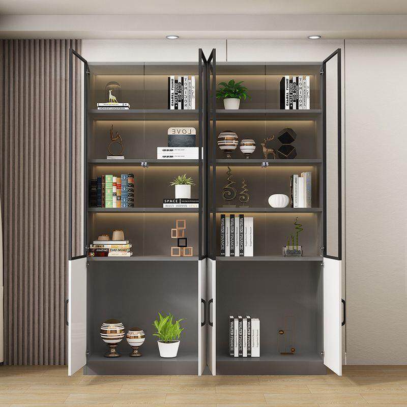 酒柜家用防尘双开门玻璃展示柜办公室壁柜入户屏风隔断客厅遮挡柜
