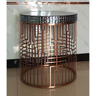 简约现代不锈钢小茶几圆几,电话架,角几