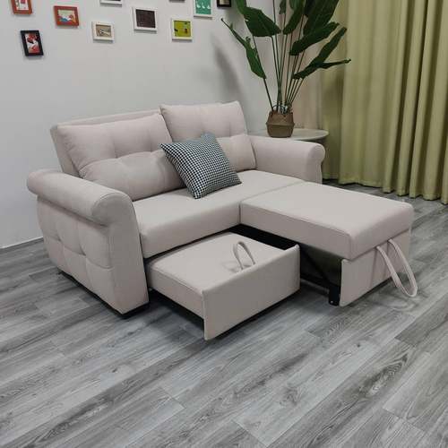 小户型直排多功能折叠卧室公寓双人位可拆洗沙发床两用