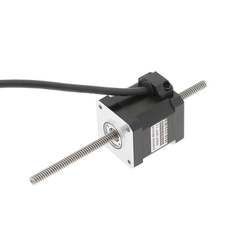 OK42DL48T-156N-P1F Thrust 15kg NEMA17 Through screw motor 42