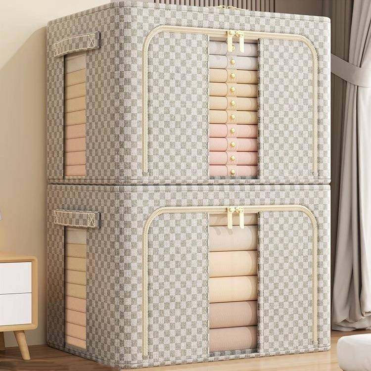 新款棋盘格收纳箱衣柜大容量环保PP板翻盖式衣物被子整理筐储物盒,金属材料及制品,金属加工件/五金加工件,淘宝优惠券,粉丝福利购,淘宝优惠卷