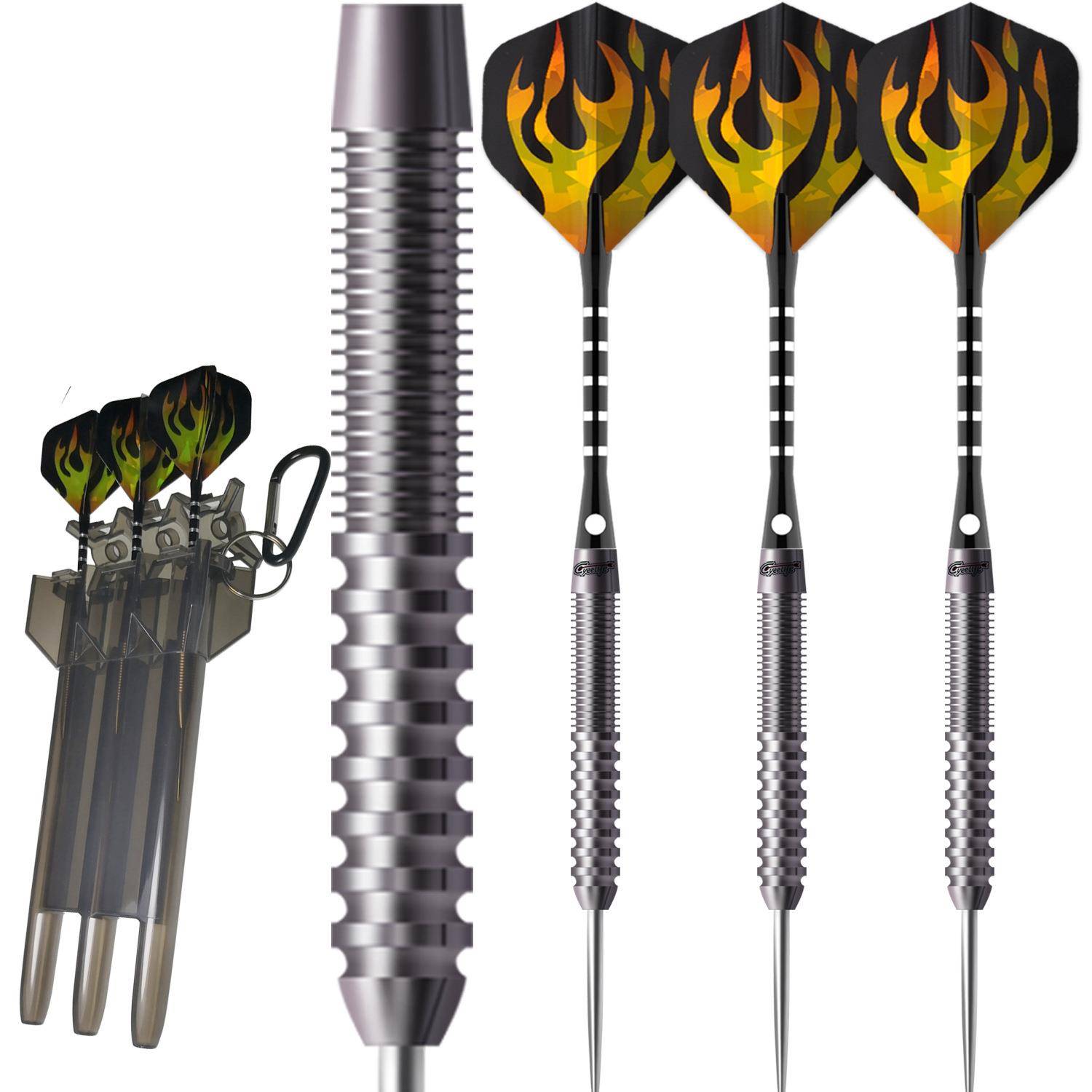 CyeeLife21g23g26g克直筒刮手位90%2BA硬式麻靶用钨钢飞镖