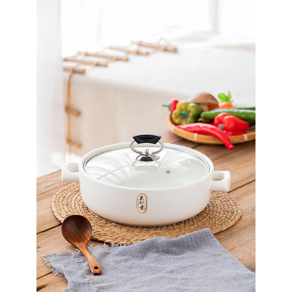 9WOR电磁炉专用明火两用砂锅商用大号火锅煲汤家用耐高温煮粥沙锅