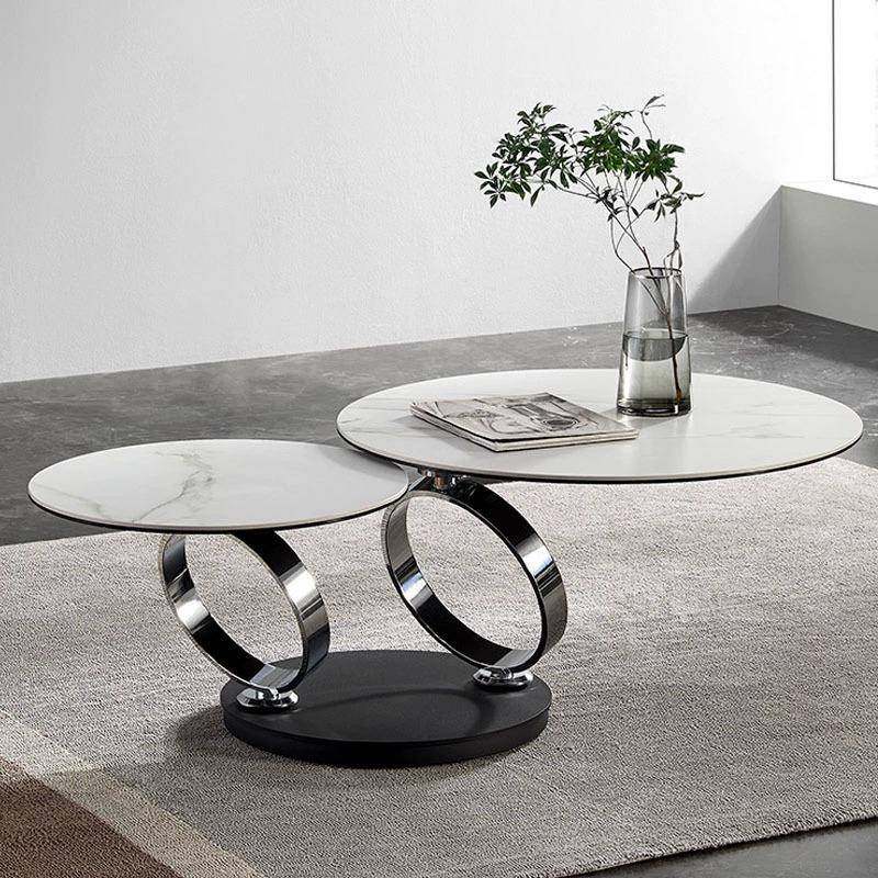 极简岩板可旋转茶几家用客厅网红创意大小圆茶几现代轻奢茶几桌子,金属材料及制品,金属加工件/五金加工件,淘宝优惠券,粉丝福利购,淘宝优惠卷