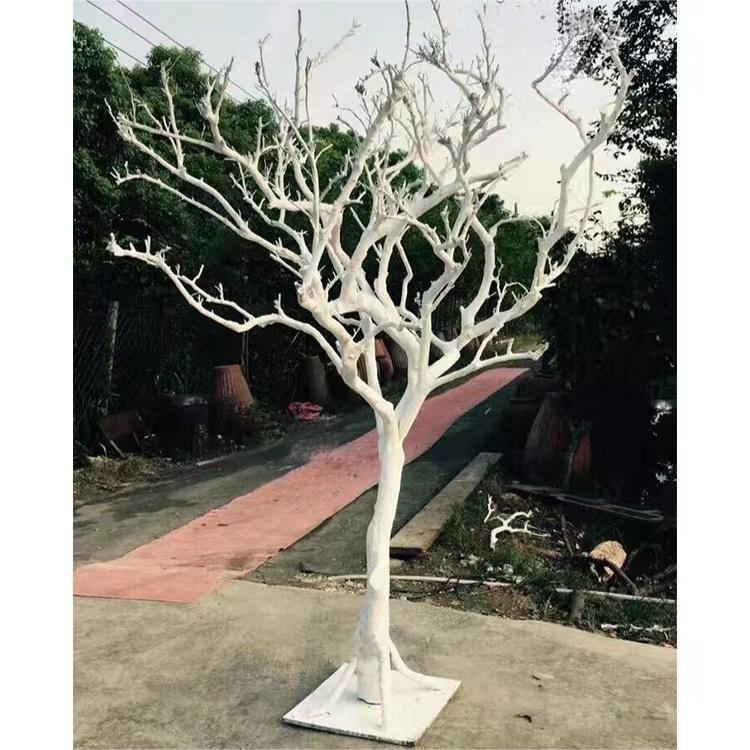 枯树假树实木去皮装饰树家居落地摆件餐厅造型摄影背景装饰树