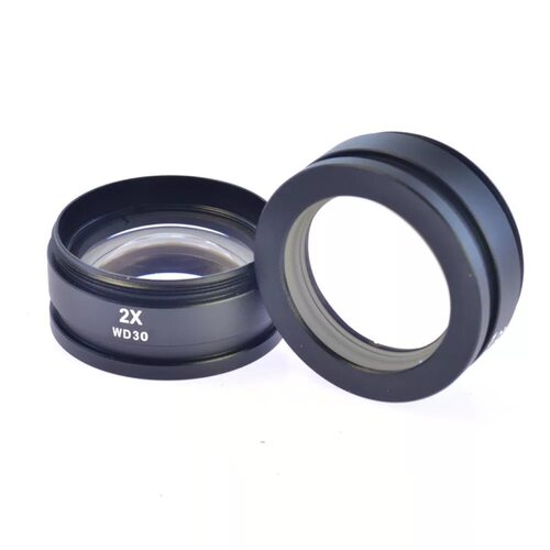 SZM体视显微镜0.7X/0.75X/2X辅助物镜增倍镜0.5X缩小镜18CM物镜