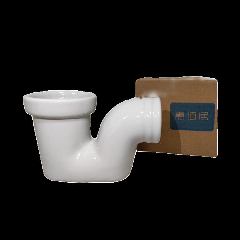 蹲便器配件橡胶圈陶瓷存水弯头分体大便器地漏防臭弯管便池S鹅头