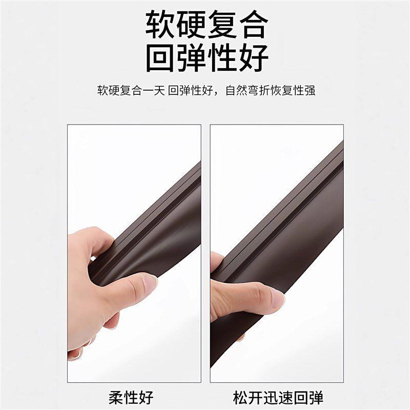 德国门缝门底密封条自粘隔音防盗门缝隙挡板玻璃门胶条窗防虫漏风