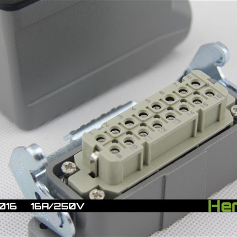 HA-016-M HA-016-F 16芯公芯 母芯 重载连接器 热流道 HA-016-02