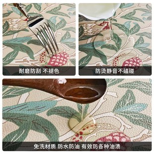 精选芙琳拉法式餐边柜台面垫电视柜盖布柜子防脏垫高级感防水防油
