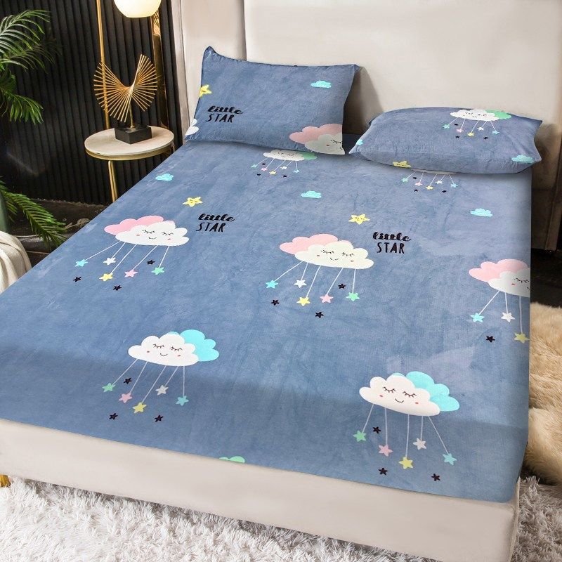 精选加厚法兰绒床笠单件床罩冬季加厚珊瑚绒床垫保护罩全包床单床,床上用品,床笠,淘宝优惠券,粉丝福利购,淘宝优惠卷