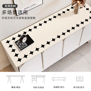 餐边柜桌垫防水防油防烫可裁剪轻奢高级感玄关鞋柜垫子台面保护垫