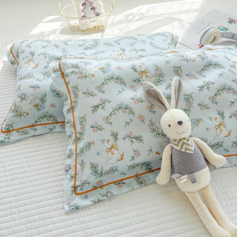 精选枕头套一对装儿童天丝夏季冰丝2025新款乳胶枕套单个婴幼儿园