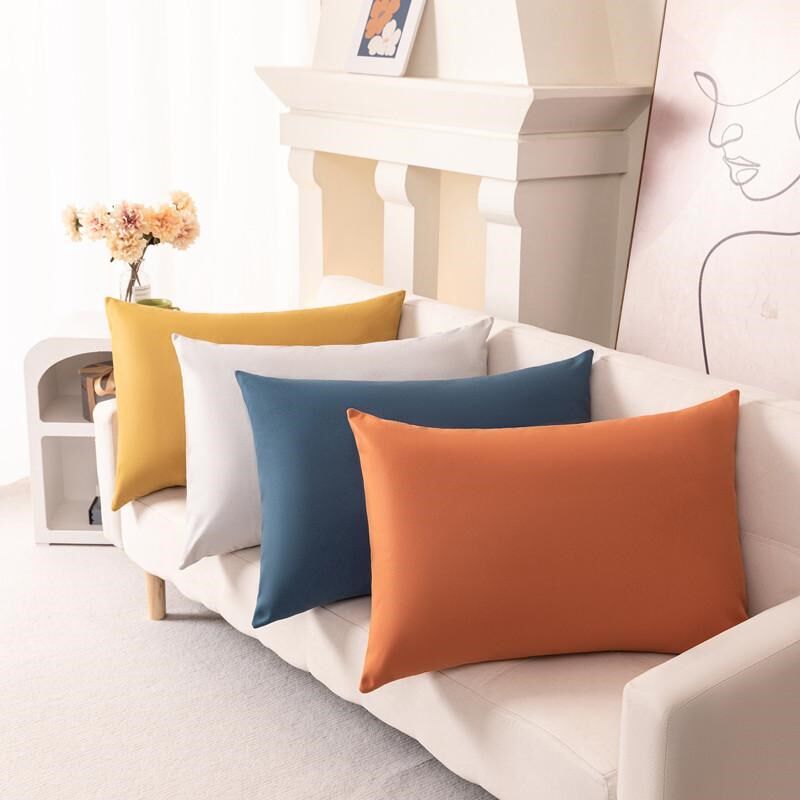 科技布抱枕沙发客厅靠垫长条高档靠枕轻奢高级感皮沙发靠背垫枕套