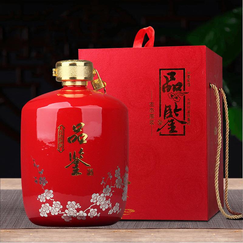 景德镇高档品鉴酒瓶5斤装釉密封陶瓷酒具酒器酒坛促销白酒空瓶3斤
