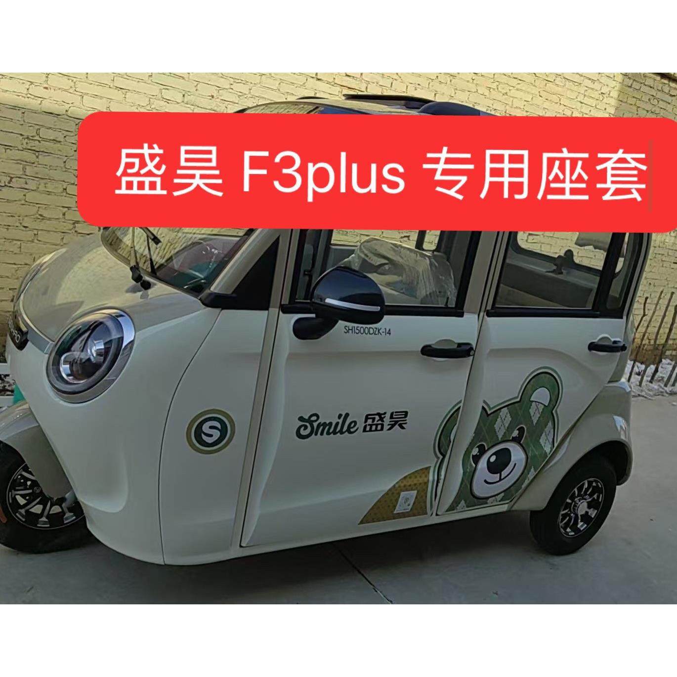 盛昊 F3plus电动三轮车电动车座套坐垫套座椅套专车专用加厚防滑