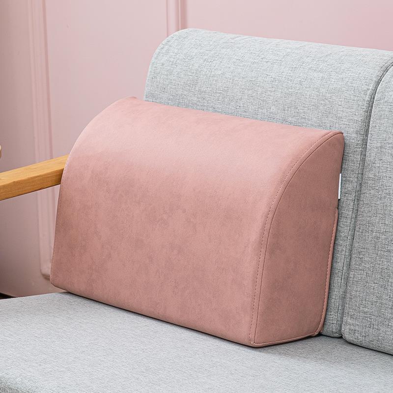 沙发腰靠三角形飘窗休闲 护腰靠枕2023新款海绵科技布床头大靠背