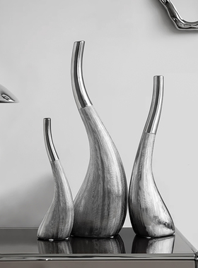 速发曲瓶电视柜摆意摆件 客厅家居装饰品 家庭艺术创风格桌上品设