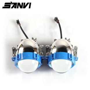 车灯新款2.5寸3寸双光透镜大灯摩托车大灯35W5500K大灯