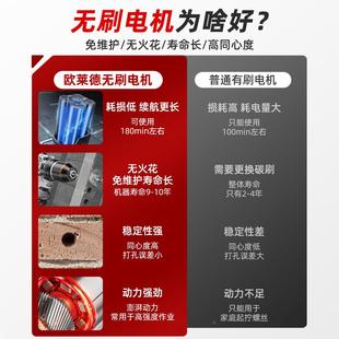 锂电钻小手枪钻电多炮功打能孔起 小钢纯铜无刷电钻手钻充电120式