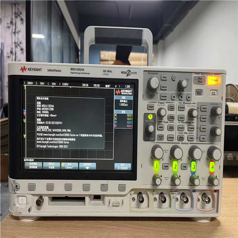 议价~是德MSOX2024A示波器，200M，4端口，成色新，性能