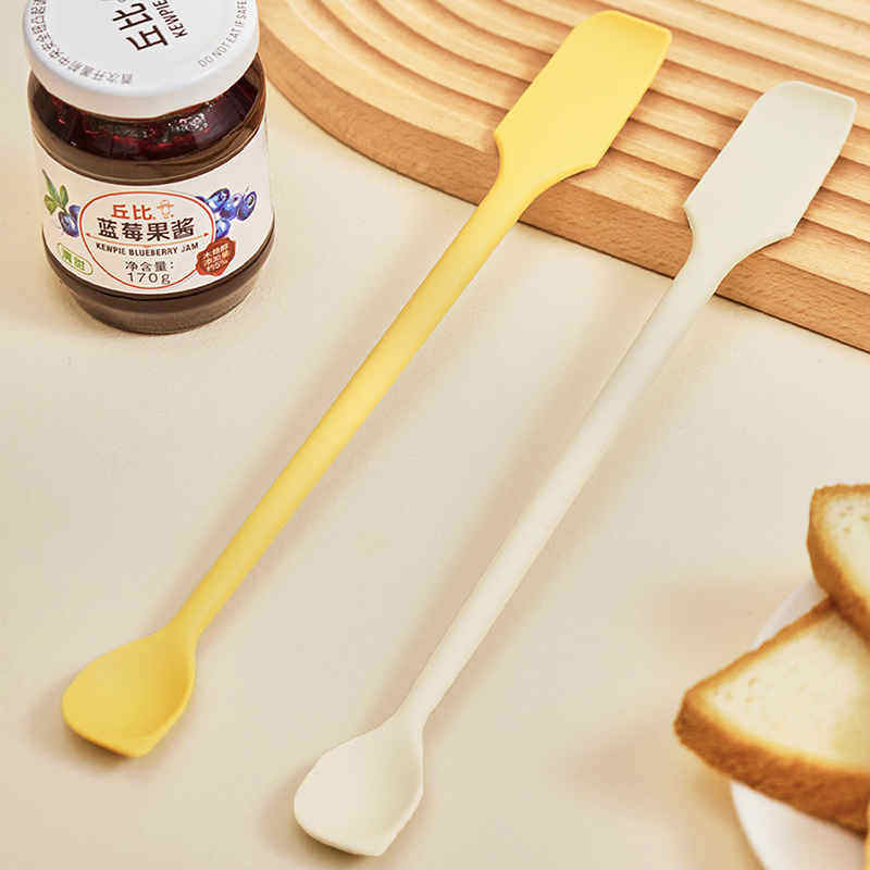 果酱抹勺食级硅胶刮刀迷你小勺子黄油涂抹刀刮板抹酱铲烘焙工具