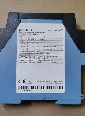 knick科伲可隔离放大器P41056 D1图议价议价