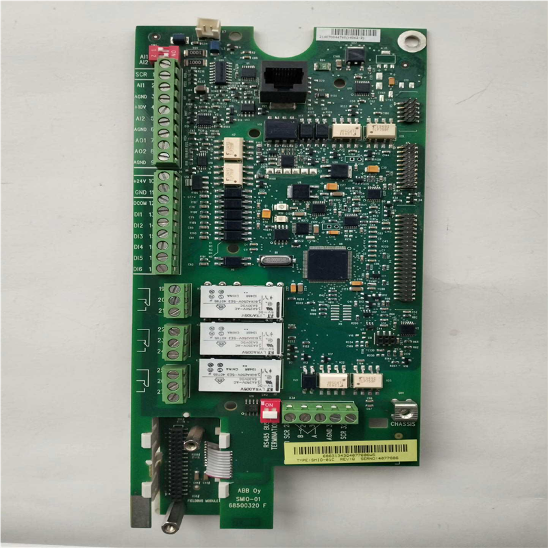 ABB拆机板Acs510,550主板。功能包好。型号SMIO(夫美商行)