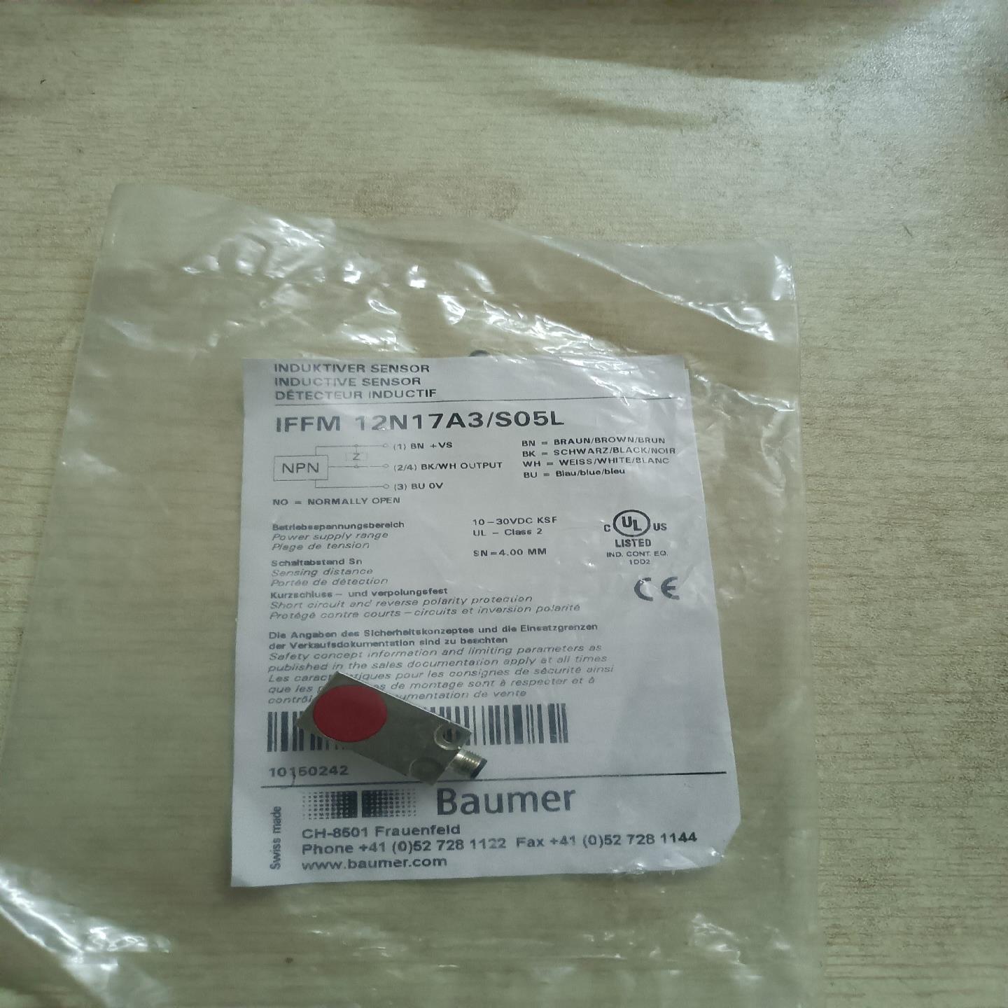 Baumer堡盟IFFM12N17A3/S05L电感式接近开~议价