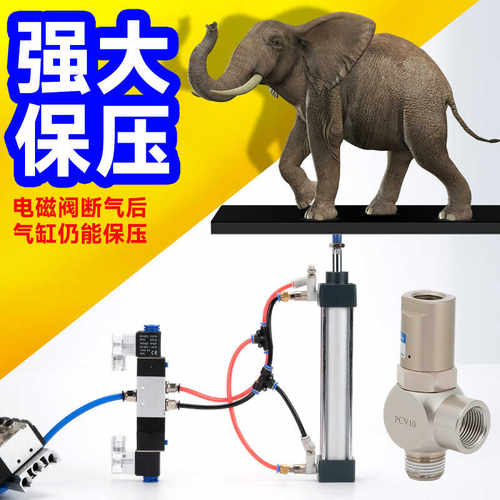 气缸诱导止回阀PCV06逆止阀PCV15F单向阀PC02S10F气缸保压开关阀8