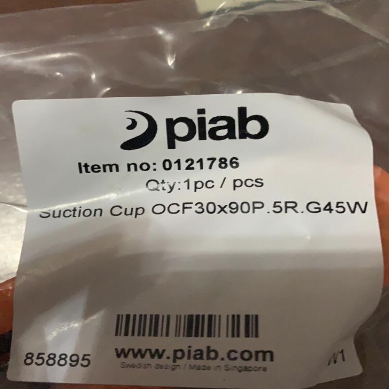 全新派亚博Piab扁口真空吸盘QCF30*90P5RG45W 0121786