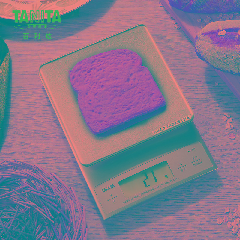 日本TANITA百利达厨房秤家用烘焙秤药材电子称克秤食物秤KD-321
