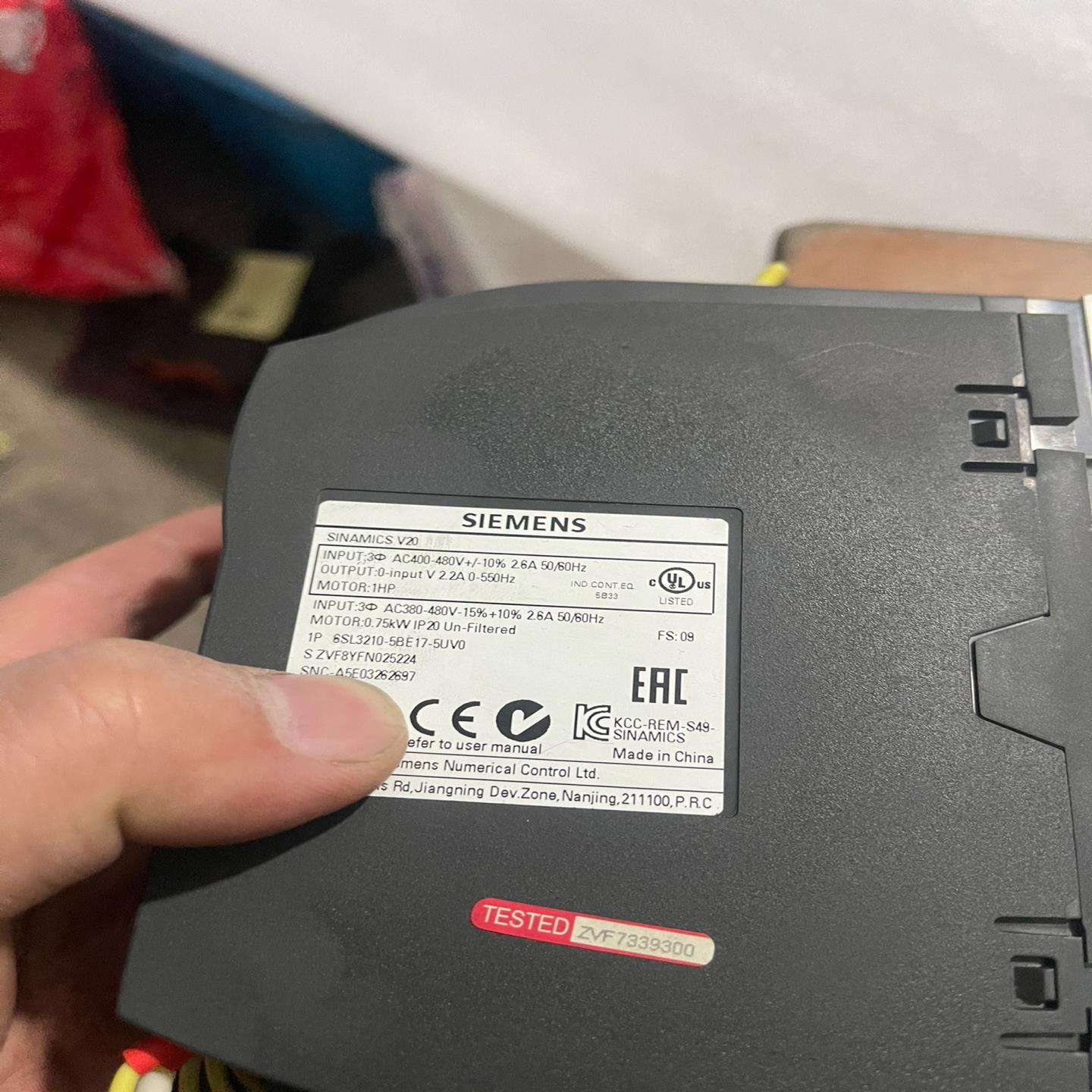 V20变频器6SL3210-5BE17-5UV0/0.(崽崽配件）