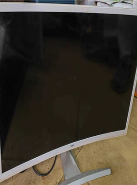 【顺庆】惠科/HKC白色32寸NA32V曲面屏显示器，屏幕显示正常，【