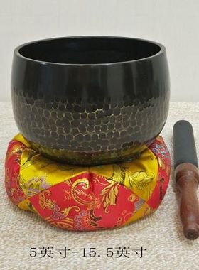 法器正宗台湾铜磬寺院大磬纯铜钵佛音碗修行钵铜庆4--16英寸赠垫