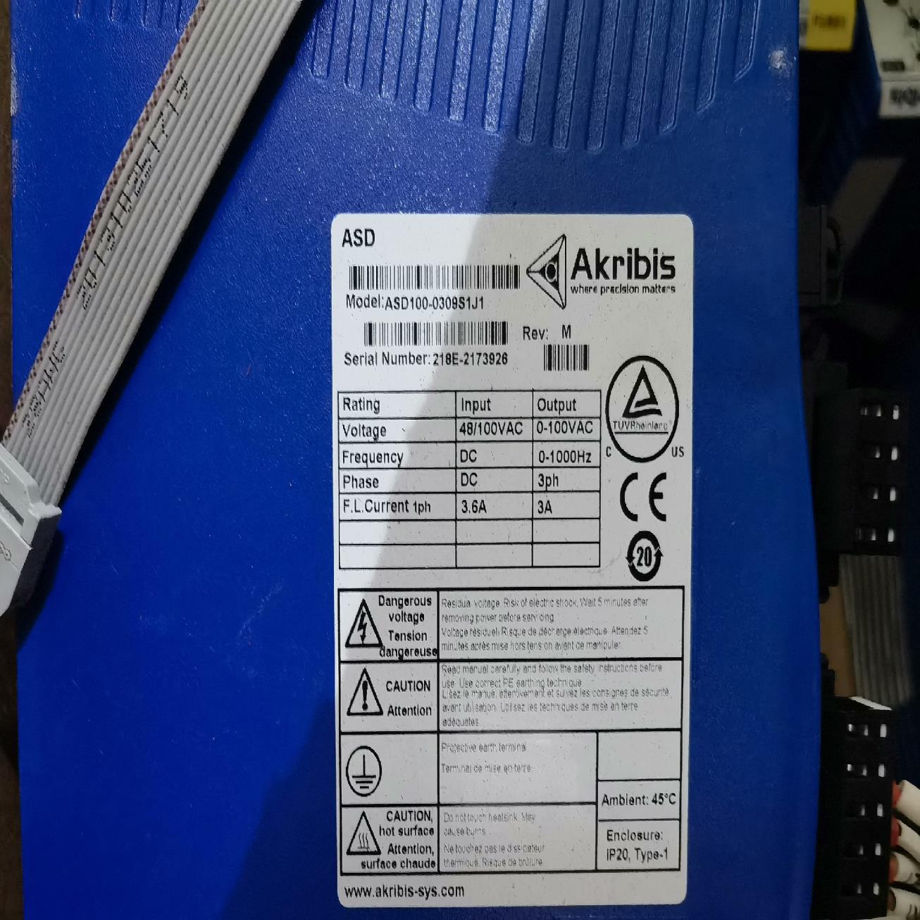 雅格贝斯驱动器ASD100-0309S1J1外观成议价