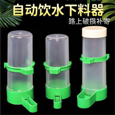 鸟用饮水器鸟自动喂水杯虎皮鹦鹉自动下料器颠颏绣眼塑料鸟食器盒