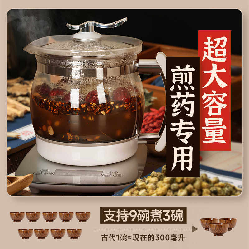 2024新款大号中药电煎壶3升4升大容量3L煎药壶全自动煎中药罐熬药