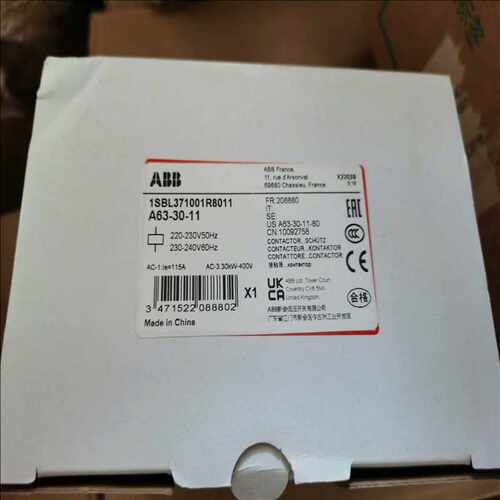 询价~ABB交流接触器 A63-30-11 AC220V