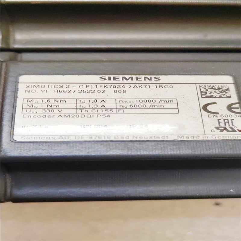 议~1FK7034-2AK71-1RG0,西门子伺服电机,机体(