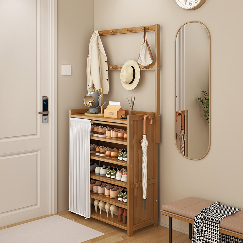 结实耐用外走廊带帘子鞋子小鞋经济型宿舍收纳省空间