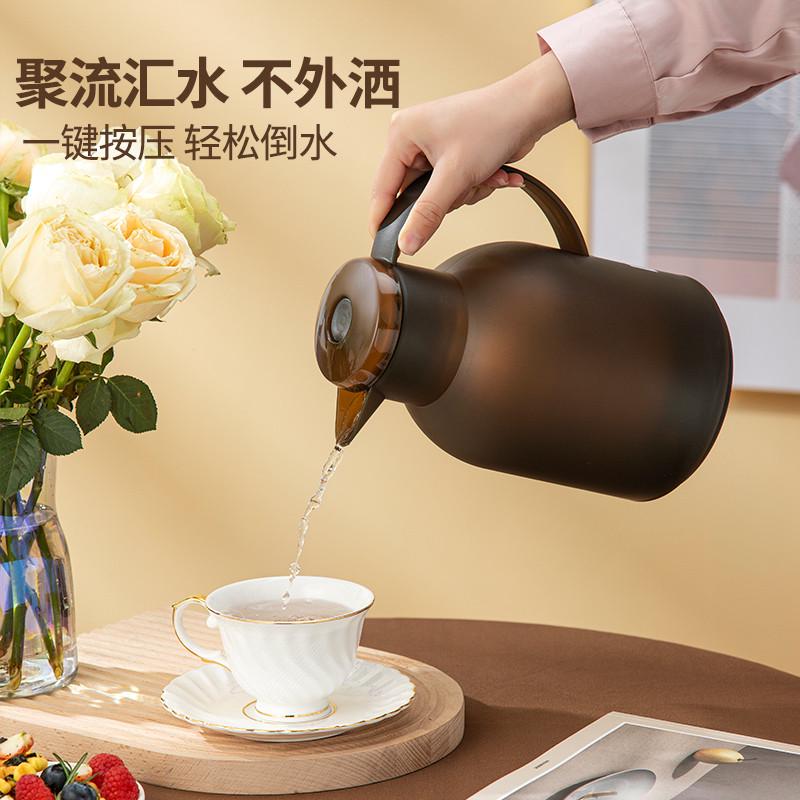 SHIMIZU清水保温壶时尚保温瓶创意热水瓶玻璃内胆暖瓶家用咖啡