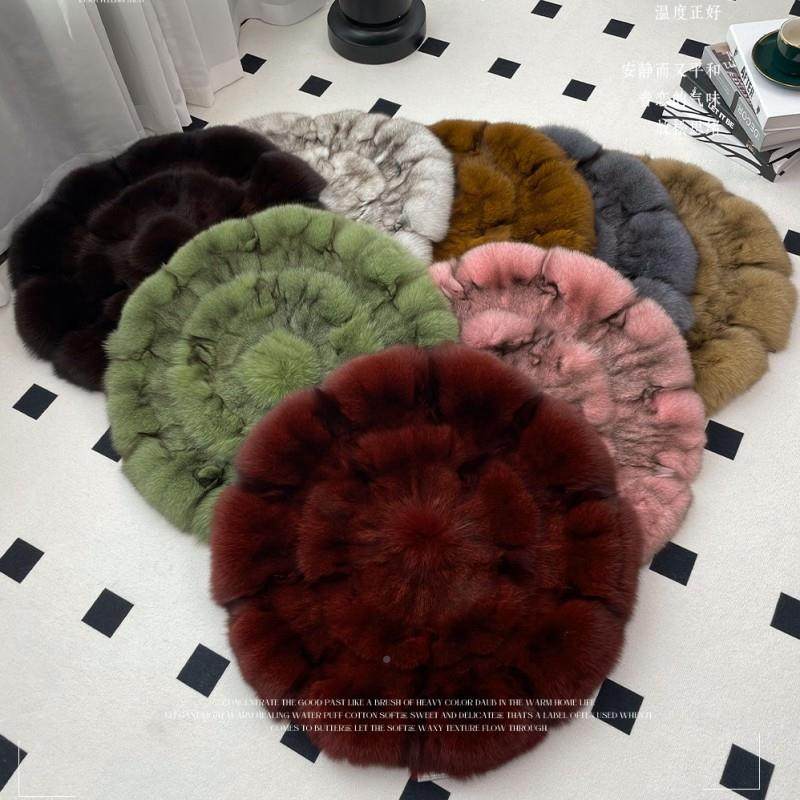 皮草狐狸毛坐垫圆毛形椅子垫毛沙发垫凳子一屁股垫真毛皮体餐椅垫,居家布艺,椅垫,淘宝优惠券,粉丝福利购,淘宝优惠卷