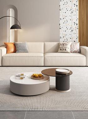 沙沙布曼新19236款艺发豆腐块北欧客厅小户型三人位直排帕意式极