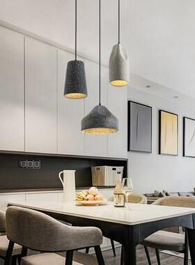 loft灯水泥北欧餐厅灯吊卧室DK63床头家居丹麦风小格咖啡厅吧台灯