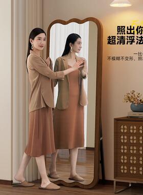中网动JHJ板式古风全身镜家用落地镜红异形镜高感卧室试衣镜可移